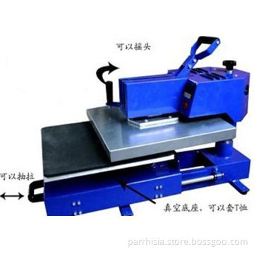 Pull-out swing head heat press